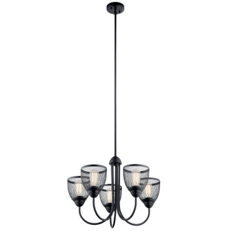 Voclain Five Light Chandelier (12|52269BK)