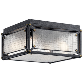 Steel Four Light Flush Mount (12|44336DBK)