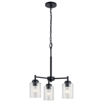 Winslow Three Light Mini Chandelier (12|44029BK)