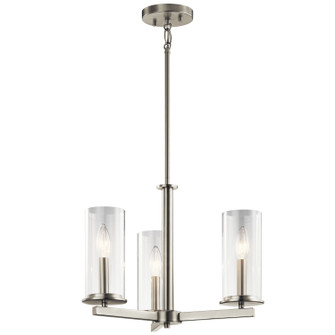Crosby Three Light Chandelier/Semi Flush Mount (12|43997NI)