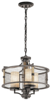 Ahrendale Three Light Chandelier/Semi Flush Mount (12|43581AVI)