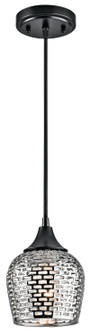 Annata One Light Mini Pendant (12|43489BKSLV)