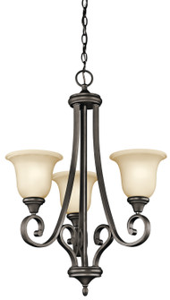 Monroe Three Light Chandelier (12|43155OZ)