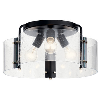 Thoreau Three Light Semi Flush Mount (12|42955BK)
