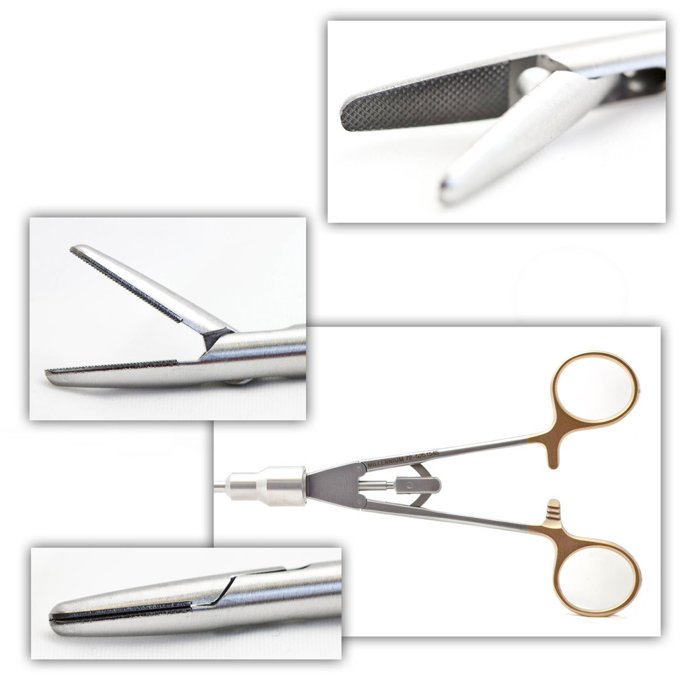 Lap Needle Hldr W/Ratch In Line Hnd Tc 45 Cm | 72-5251545