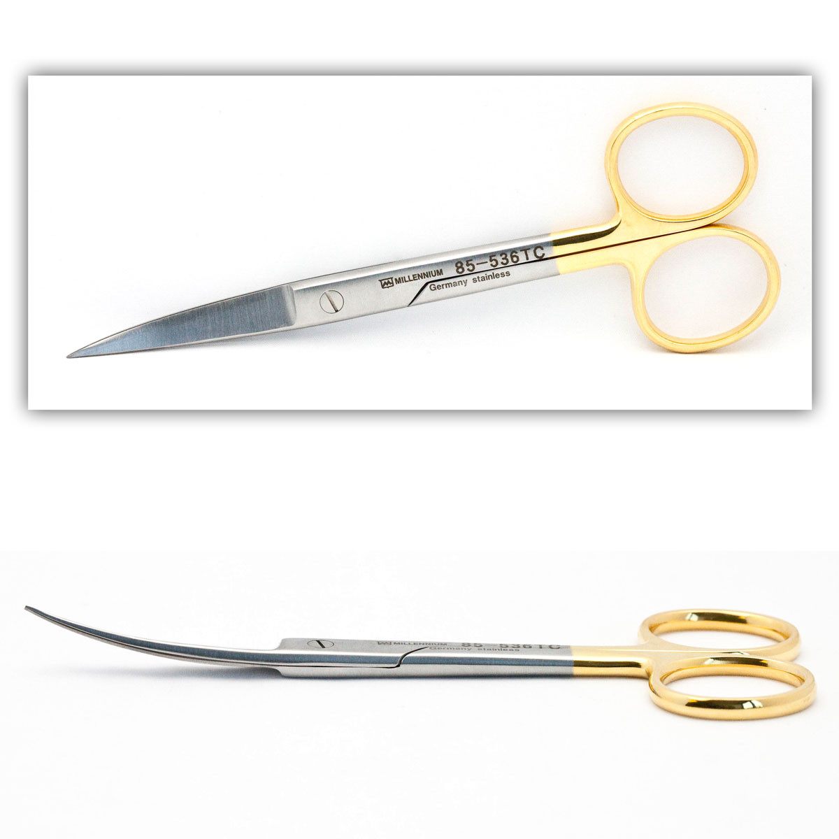 Tc Or Scissors Curved Sharp/Sharp | 85-536TC - Millennium Surgical