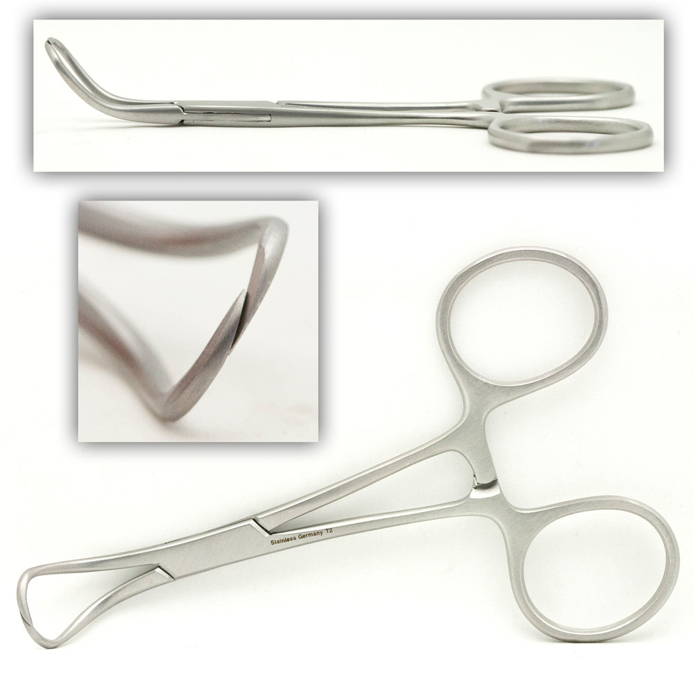 Cynamed 4-Pack German Quality Backhaus Towel Clamps – 3.5" Stainless Steel With Gold Handles – Surgical