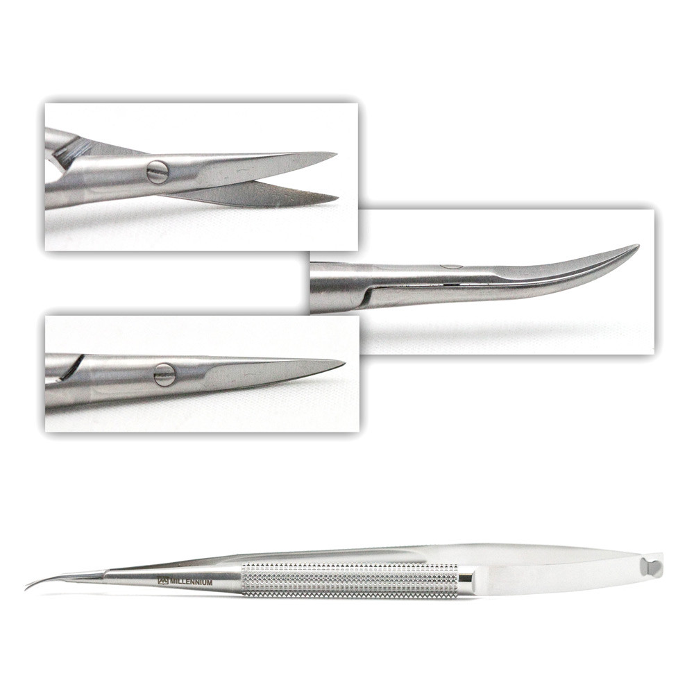 38 glide ステンレススチール シザー 約15cm Scissors Micro Round Handle Cvd 8Mm Dia 15Cm | 18-SDC15R8