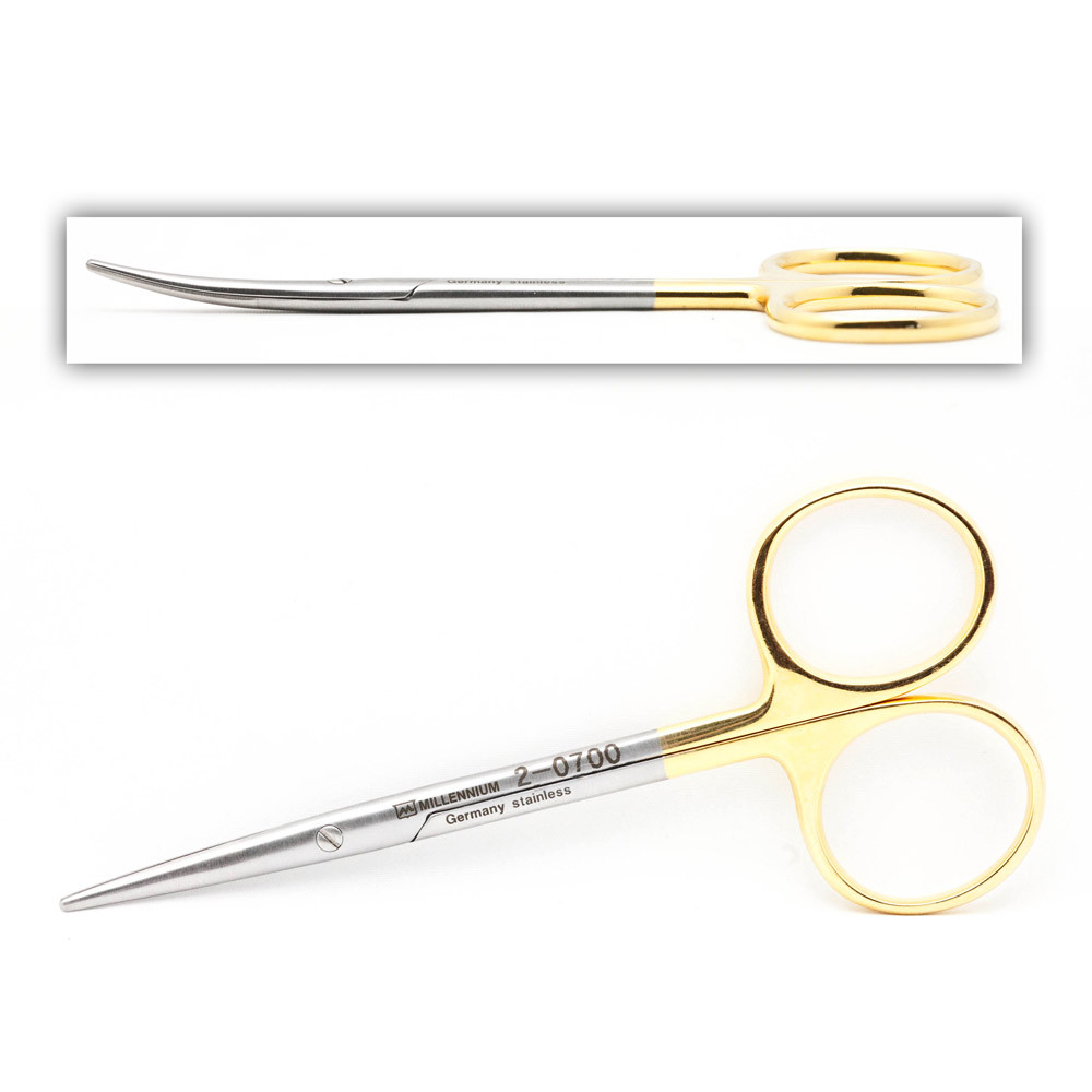 Strombus Scissors Strabismus Scissors Curved Blunt 4.5In | 2-0700 - Millennium Surgical