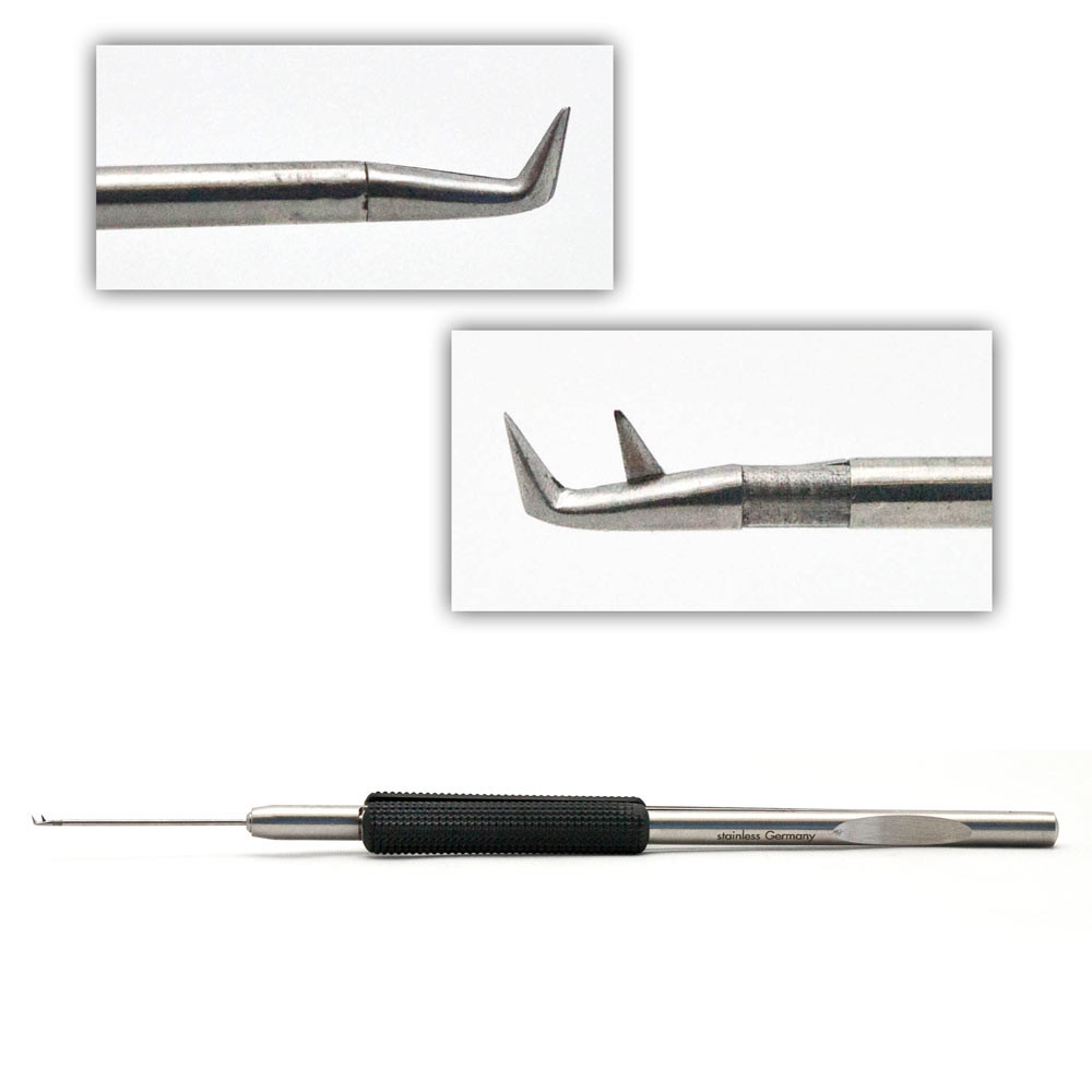 Vitrectomy Scissors Vertical 20G Plain 80Deg | 4-45250