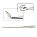 #5 Flat Back Spinal Cur 9In Hollow Hndl Ang40 | 339464