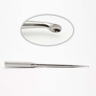 Spinal Fusion Curette 11In Str #000 Knurled