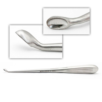 Bruns Curette Reverse Angled 9In #3 | 6-0955