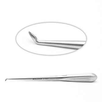 1-0 Flat Back Spinal Cur 9Inhollow Hndl Ang40