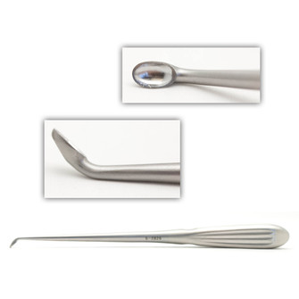 #2 Flat Back Spinal Cur 9In Hollow Hndl Ang40 | 338368