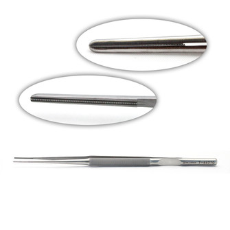 Dennis Micro Forceps Round Handle 9In Straight | 7-44226