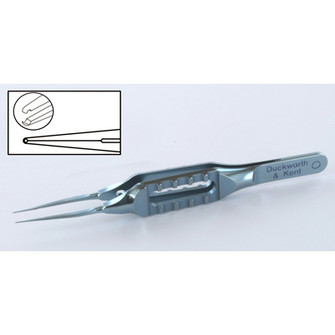 Pierse Notched Forceps Straight Flat Handle