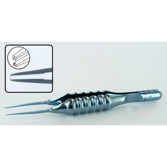 Forceps Straight Toothed Round Handle 0.12Mm