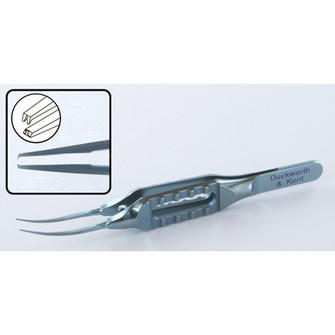 Forceps Suturing Curved Toothed 0.12Mm