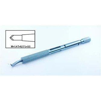 Diamond Knf 1.4Mm Spear Ang Retractable Osher