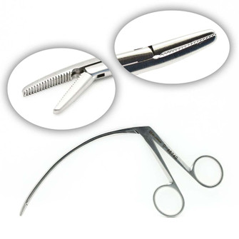Caroll Tendon Pulling Forceps 5 Inches Curved