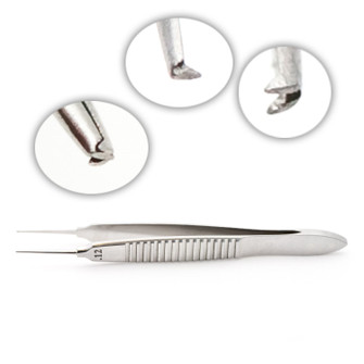 Bonn Forceps .12Mm Serrated Flat Handle