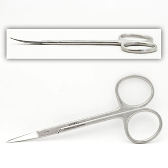Knapp Iris Scissors 4In Cvd. Sharp/Blunt Tips | 1-0451