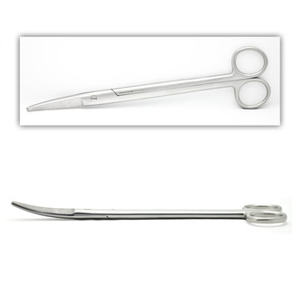Mayo Scissors 9In Curved Left Handed Use