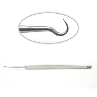 Frazier Hook Flat Handle Sharp