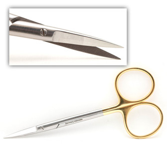 Iris Scissors Straight Tc 28Mm Blades 4.5In