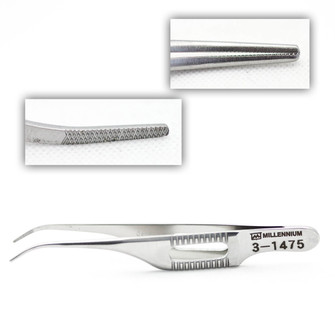 Gill Del Curved Iris Forceps Serr. | 3-1475