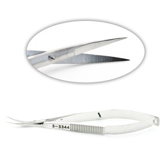 Iris Scissors Sharp Curved Spring Handle 4.8In | 527472