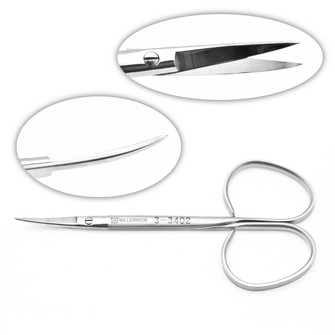 Iris Scissors Ribbon Style Curved 4