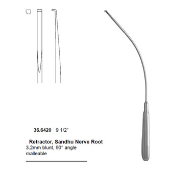 Retr Sandhu Nerve Root 9.5In 3.2Mm Malleable