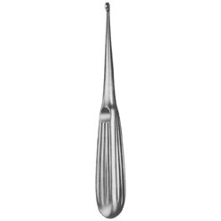 Brun Curette 6 1/4In Hollow Hdl Str Rnd #0000