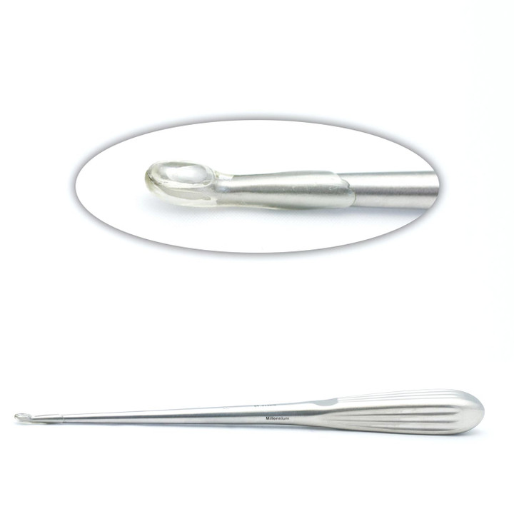 Brun Curette 9In Hollow Hdl Str Oval #00000