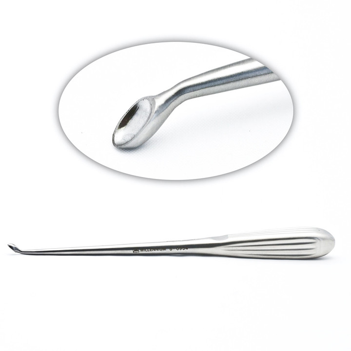 Bruns Curette Reverse Angled 9In #2 | 6-0954