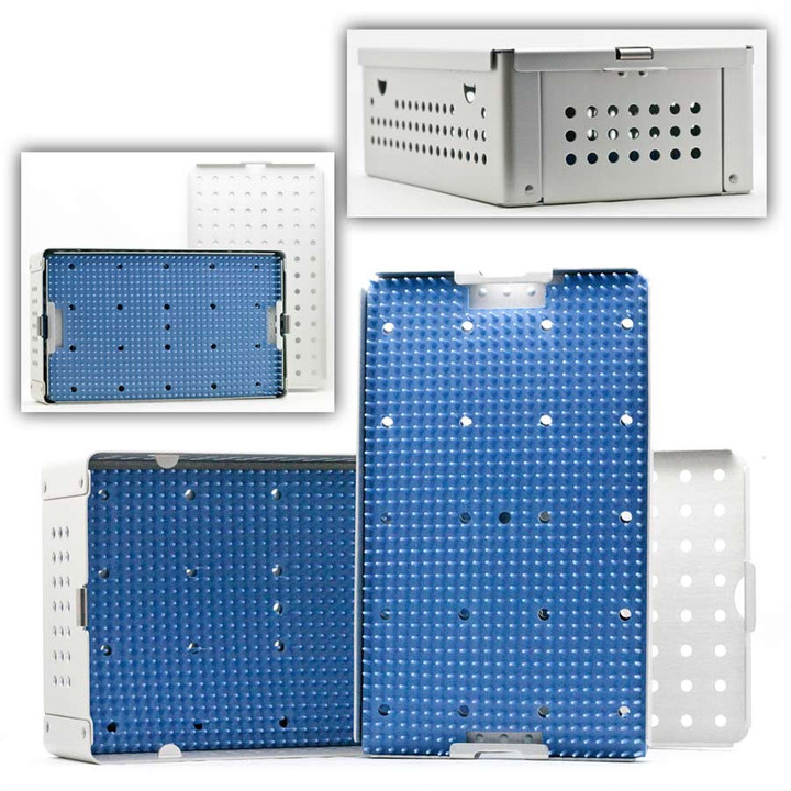 Aluminum Steriliz Tray Double W/ Mat �������� Deep