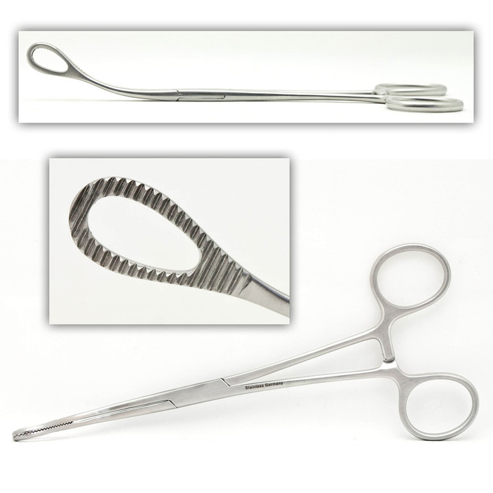 Foerster Sponge Forceps Curved Serr Jaw 180Mm