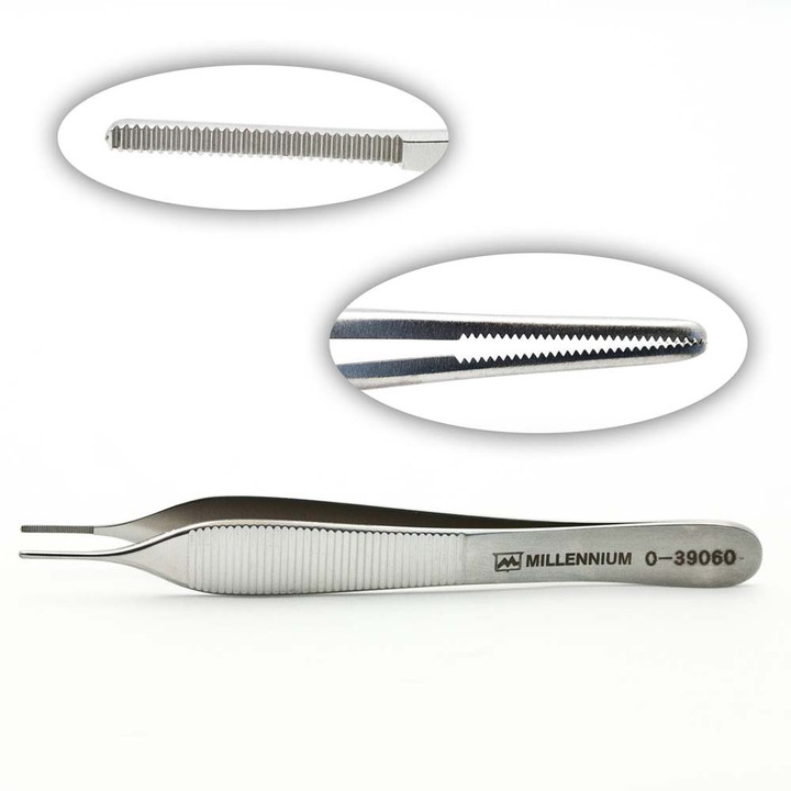 Adson Dressing Forceps 4 3/4In Serr Delicate