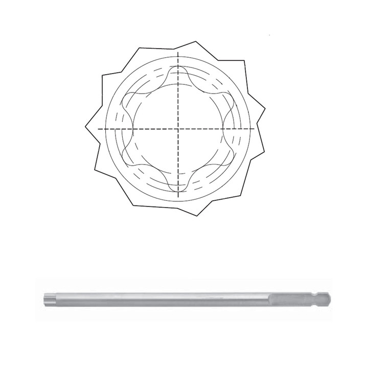 Screwdriver Bit Star 3.5In T4 Sqc