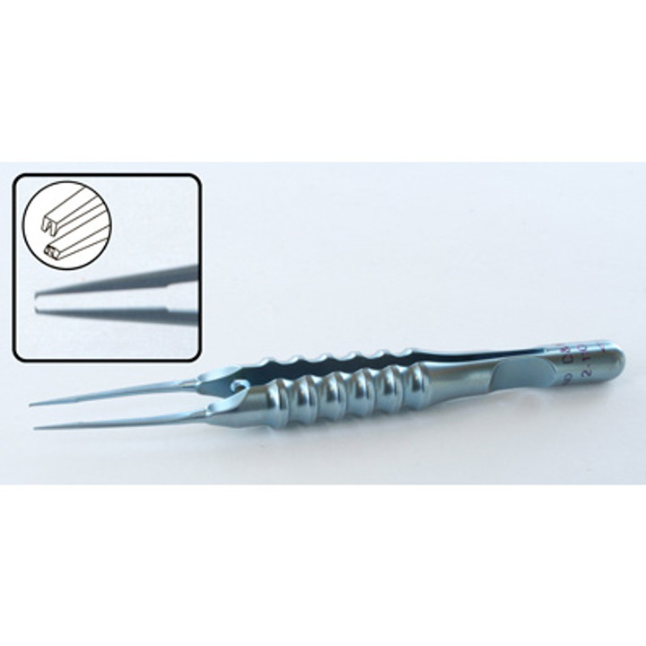 Forceps Straight Toothed 0.12Mm Round Handle