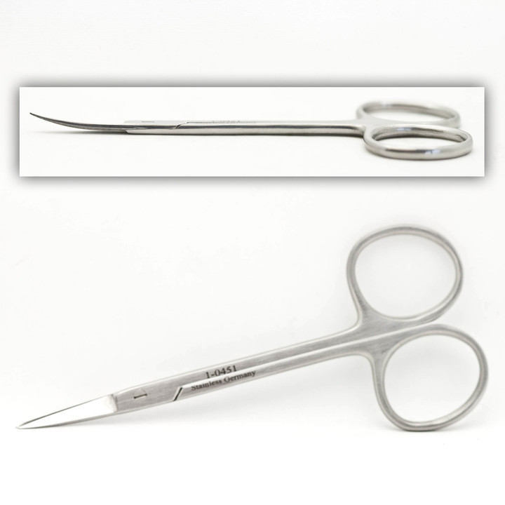 Knapp Iris Scissors 4In Cvd. Sharp/Blunt Tips | 1-0451