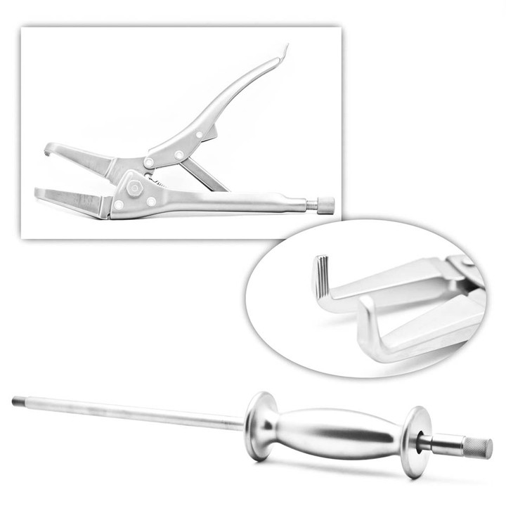 Bent Jaw Long Nose Orthovise W/ Sh