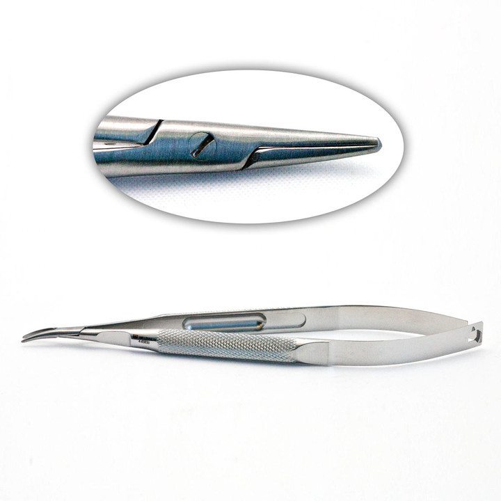 Barraquer Needle Holder Curved W/O