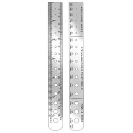K-Wire Ruler And Pin Gauge | 74.78 - Millennium Surgical