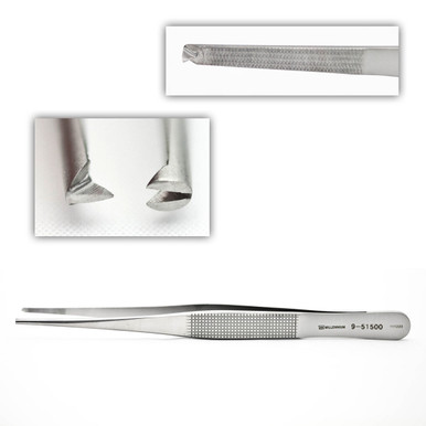 D'Errico Tissue Forceps Str 7.25In 1X2 Teeth | 9-51500 - Millennium ...