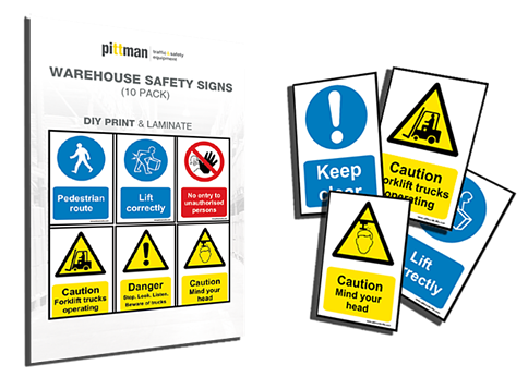 Get 10 Free Warehouse Safety Signs From Pittman Today!