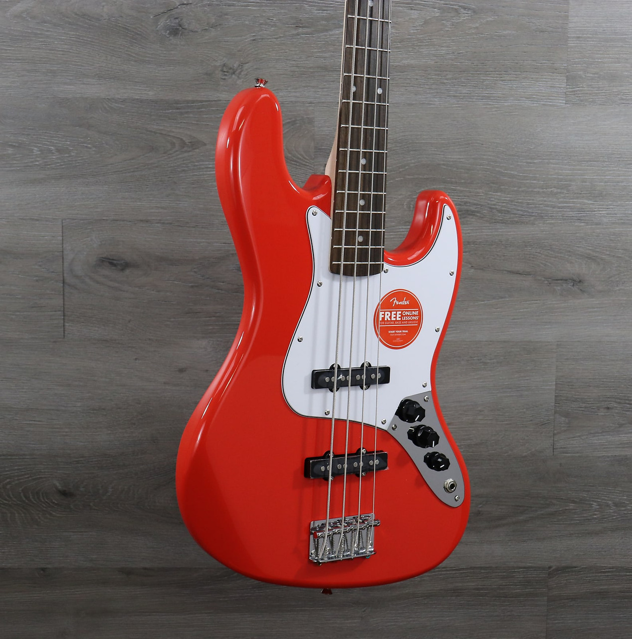 Squier Affinity Series Jazz Bass with Rosewood Fretboard Race Red