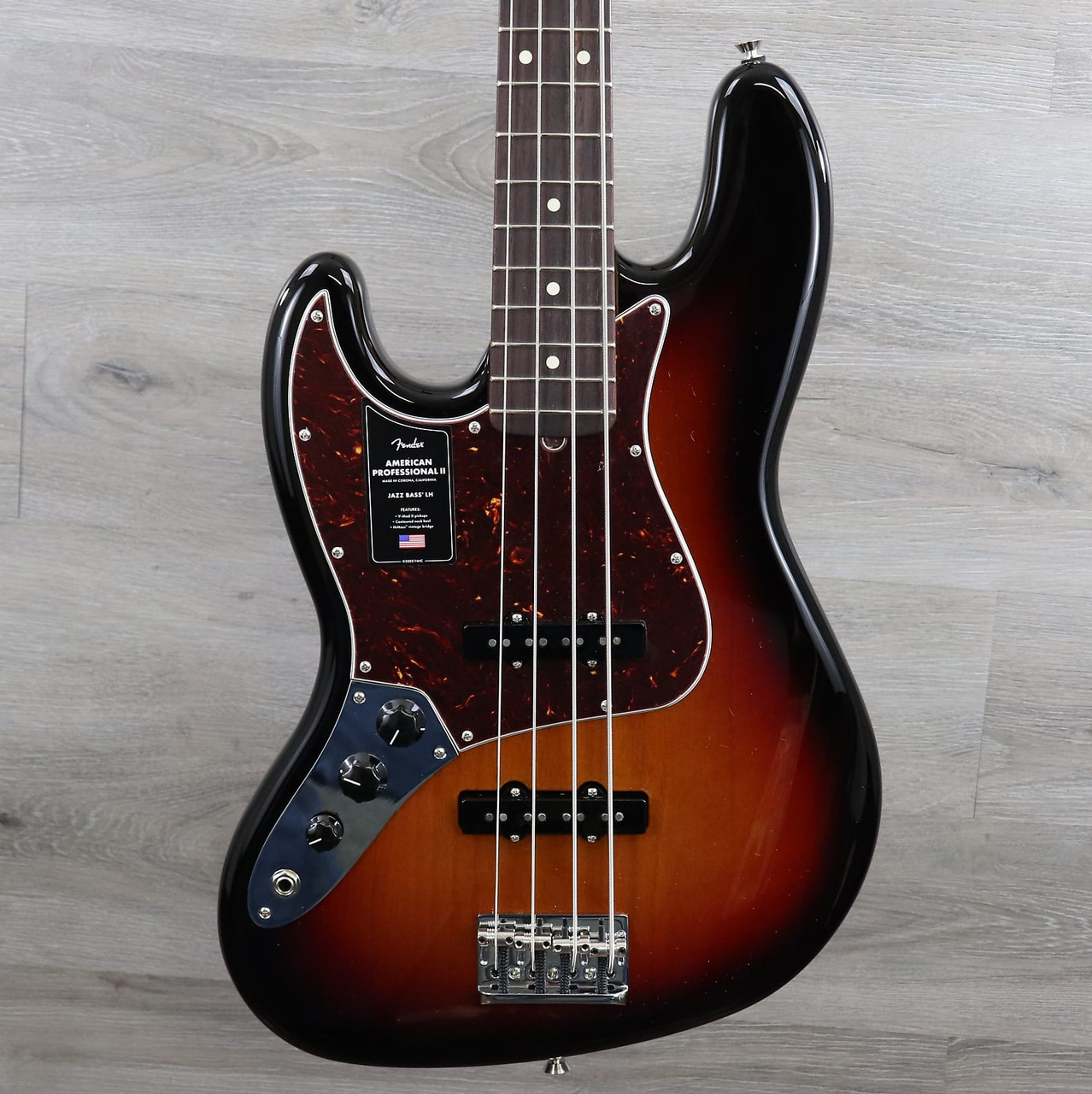 Fender American Professional II Jazz Bass Left-Handed with Rosewood  Fretboard 3 Color Sunburst